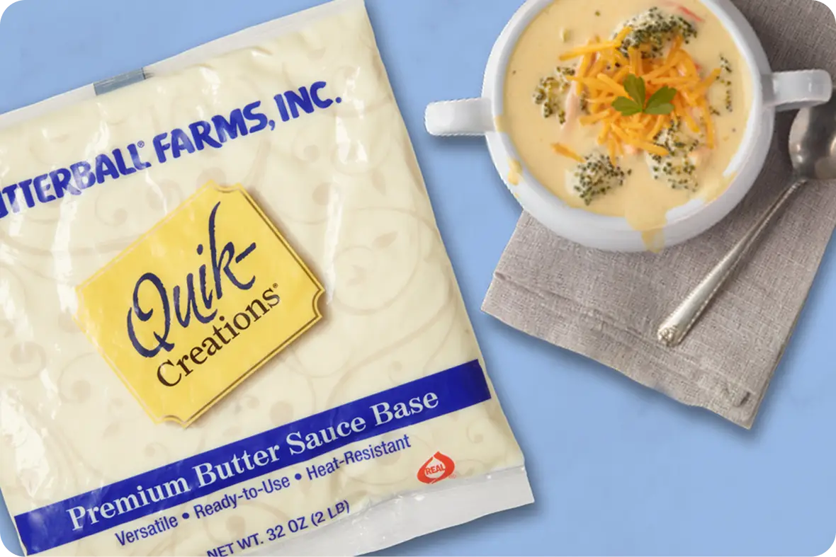 A case of Quik-Creations® Premium Butter Sauce Base