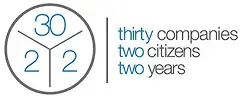 30/2/2 initiative logo — thirty companies, two citizens, two years