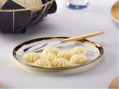 Butterball Farms Pop-Out butter roses on a white plate