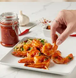 A plated dish finished with a Quik-Creations® butter sauce