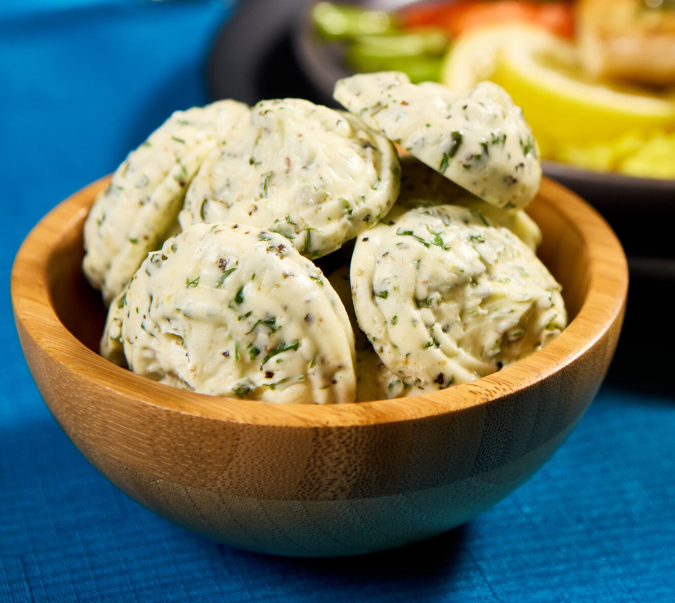 compound butter dollops