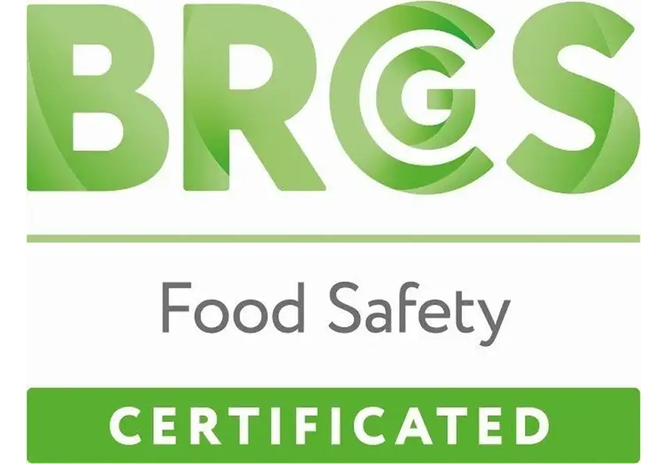 BRCGS Food Safety Certificated logo — AA rated, recognized under GFSI