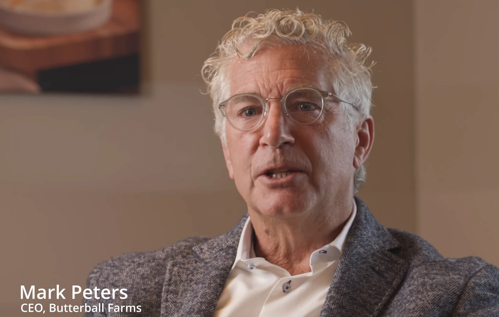 Mark Peters, CEO of Butterball Farms, speaking in a video interview