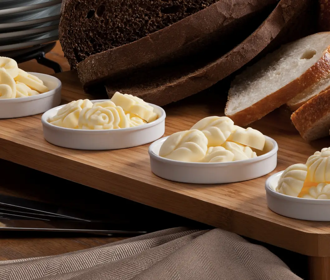 Premium Butter Balls, Salted Medallions and Roses in a sample kit