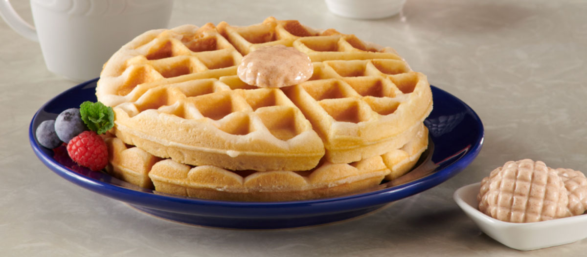 Butterball® Farms’ Honey Butter Hive melting over waffles. A sweet touch that leaves a lasting impression.